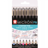 Набор капиллярных ручек Sakura Pigma Micron PN разный цвет 8 штук купить в магазине Скетчинг Про