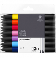 Набор маркеров Promarker Winsor&Newton 12+1 Set 1 базовые
