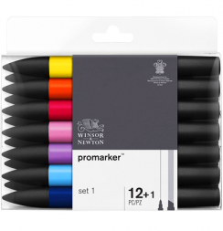 Набор маркеров Promarker Winsor&Newton 12+1 Set 1 базовые