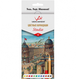 Карандаши цветные Vista-Artista "Studio" набор 12 цветов