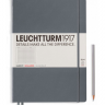 Записная книжка Leuchtturm «Master Slim» A4+ в клетку глубокий серый 123 стр.