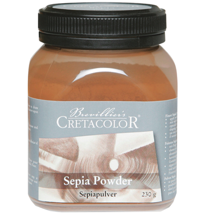 Сепия пудра Cretacolor Sepia Powder водорастворимая в баночке 230 г