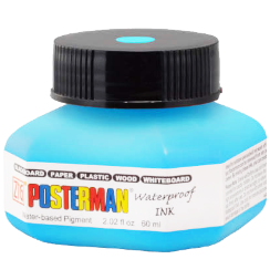 Чернила ZIG Kuretake Posterman Ink 301 голубые универсальные покрывные 60 мл