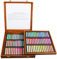 Пастель сухая Mungyo Gallery Extra Fine Soft Pastel 90 цветов круглая в деревянном кейсе
