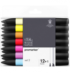 Набор маркеров Promarker Winsor&Newton 12+1 Set 2 базовые