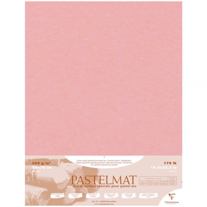 Бархатная бумага для пастели Pastelmat ClaireFontaine охра пачка 50х70 см / 5 листов / 360 гм