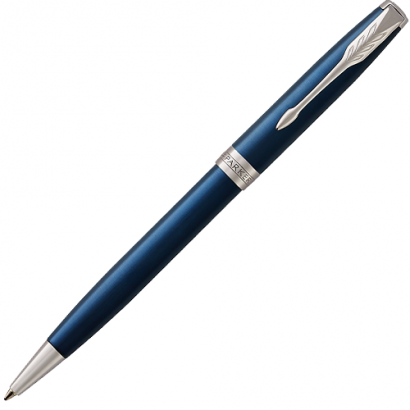 Ручка шариковая Parker Sonnet Subtle Blue CT 1 мм черные чернила, подарочная упаковка