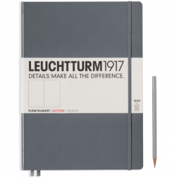 Записная книжка Leuchtturm «Master Slim» A4+ в точку глубокий серый 123 стр.