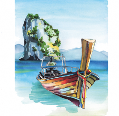 Раскраска для маркеров Sketchmarker Sea А5 с акварельной бумагой