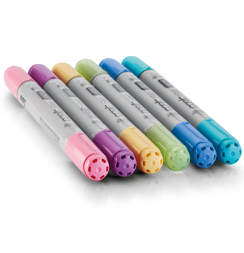 Набор маркеров COPIC CIAO 6 Pastels с кистью (пастельные)