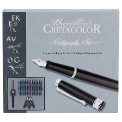 Набор для каллиграфии Cretacolor Calligraphy Set перьевая ручка, картриджи и перья