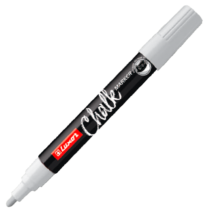 Маркер меловой Liquid Chalk Marker для любых поверхностей белый 1 мм