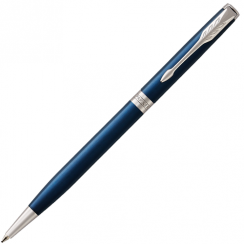 Ручка шариковая Parker Sonnet Subtle Blue CT Slim 1 мм черные чернила, подарочная упаковка