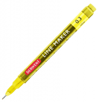 Капиллярный желтый линер Derwent Line Maker перо 0.3 мм