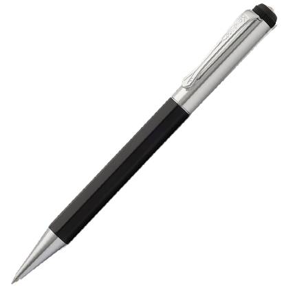 Ручка шариковая Kaweco Elegance 1 мм черный алюминий и хром в футляре