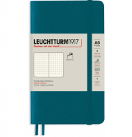 Записная книжка Leuchtturm «Pocket» A6 в точку тихоокеанский зеленый 123 стр.