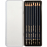 Набор чернографитных карандашей Finenolo Sketch 8 штук (8B-2H) в пенале