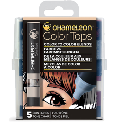 Набор цветовых блендеров Chameleon Color Tops Skin Tones 5 для добавления цвета к маркеру
