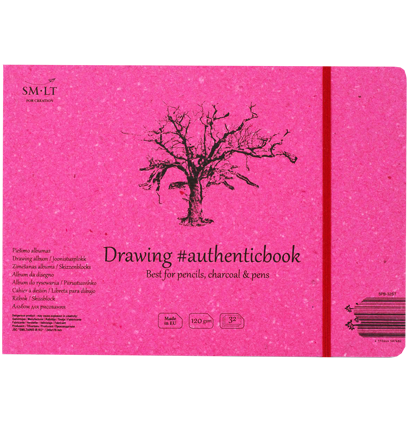 Скетчбук SMLT Drawing Authentic Book универсальный 24.5x18.2 см / 32 листа / 120 гм