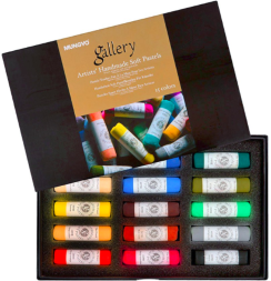 Пастель сухая Mungyo Gallery Handmade Soft Pastel 15 цветов ручной работы круглая
