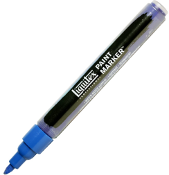 Маркер акриловый LIQUITEX PAINT MARKER Fine 2 мм №316 голубая ФЦ (зеленый оттенок)