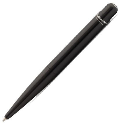 Ручка шариковая Kaweco Liliput Black 1 мм алюминий в футляре черная