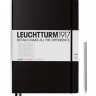 Записная книжка Leuchtturm «Master Slim» A4+ в линейку черная 123 стр.