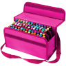 Пенал-сумка для маркеров с ремешком Prosketching Marker Bag 80 маркеров, розовый