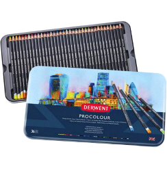 Цветные карандаши Derwent Procolour набор из 36 цветов в кейсе