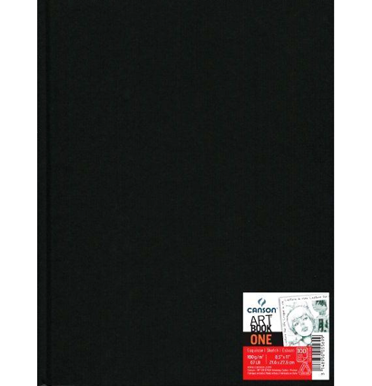 Скетчбук в твердом переплете Canson Art Book One черный 29.7 х 35.6 см / 100 листов / 100 гм