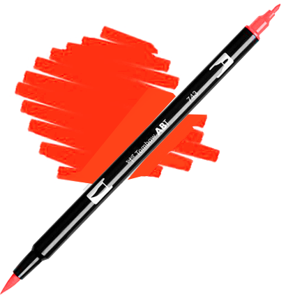 Маркер-кисть (брашпен) Tombow ABT Dual Brush Pen (96 цветов) поштучно / выбор цвета
