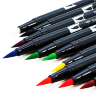 Купить двусторонний маркер-кисть брашпен Tombow ABT Dual Brush Pen на водной основе для скетчинга и каллиграфии поштучно в интернет-магазине товаров для скетчинга и рисования СКЕТЧИНГ ПРО