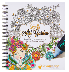 Раскраска-альбом Art Garden - Chameleon Posting Coloring Book на пружине