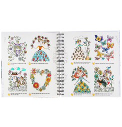Раскраска-альбом Art Garden - Chameleon Posting Coloring Book на пружине