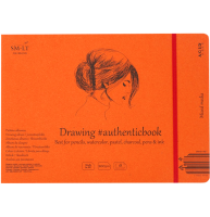 Скетчбук SMLT Mixed Media Authentic Book универсальный 24.5x18.4 см / 18 листов / 200 гм
