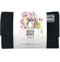 Набор 24 маркера Sketchmarker "Шаг 2" в пенале