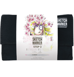 Набор 24 маркера Sketchmarker "Шаг 2" в пенале