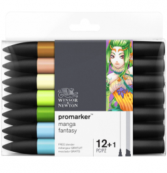 Набор маркеров Promarker Winsor&Newton Manga Fantasy 12+1 манга стиль