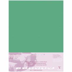 Бархатная бумага для пастели Pastelmat ClaireFontaine тёмно-зеленая пачка 50х70 см / 5 листов / 360 гм