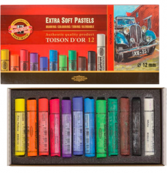 Пастель художественная сухая Toison D'or Extra Soft 8552 Koh-I-Noor 12 цветов