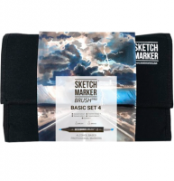 Набор 24 маркера Sketchmarker Brush Pro "Базовый 4" в пенале