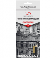 Набор простых карандашей Vista-Artista "Academia" 12 штук 2H-10B