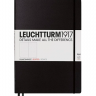 Записная книжка Leuchtturm «Master Slim» A4+ в точку черная 123 стр.