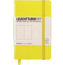 Записная книжка Leuchtturm «Pocket» A6 нелинованная лимонная 187 стр.