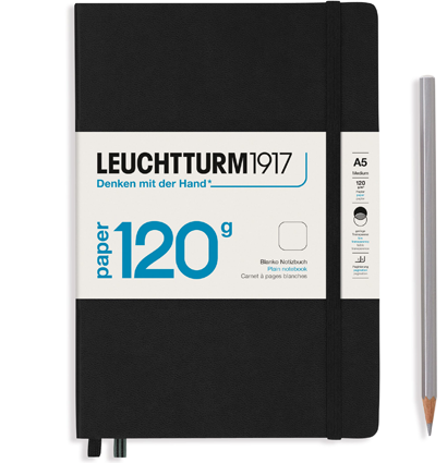 Блокнот Leuchtturm «Notebook Edition» А5 нелинованный черный 203 стр.