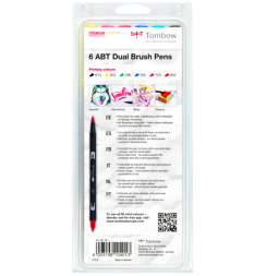 Набор брашпенов Tombow ABT Dual Brush Pen 6 Basic (основные)