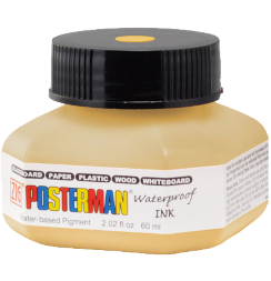 Чернила ZIG Kuretake Posterman Ink 623 желто-золотые универсальные покрывные 60 мл