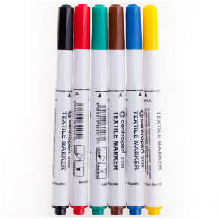 Набор маркеров для ткани Textile Marker Centropen 6 цветов