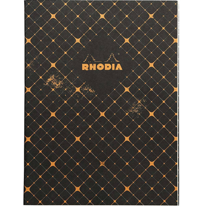 Блокнот в клетку Rhodia Heritage Quadrille мягкая обложка черный А5 / 70 листов / 90 гм
