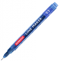 Капиллярный синий линер Derwent Line Maker перо 0.3 мм